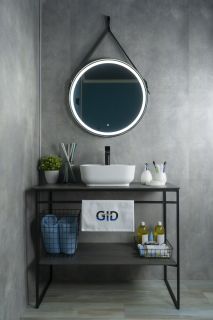 Раковина Gid N9443 51154 накладная белая 41x41x15